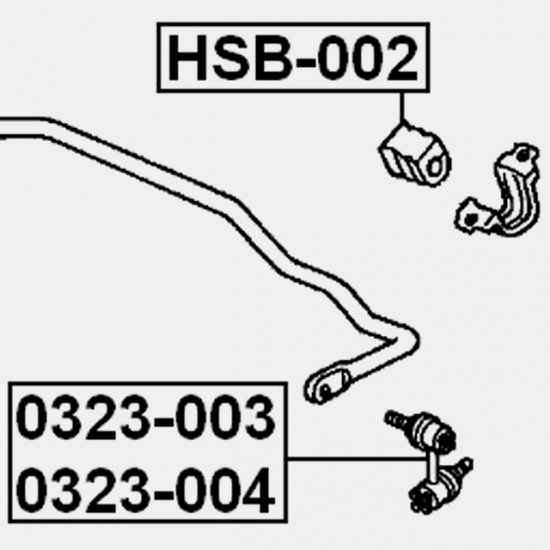 Bucsa Bara Stabilizatoare Spate Febest HSB-002