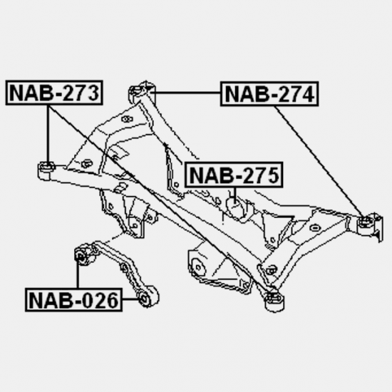 Bucsa Diferential Spate Febest NAB-275