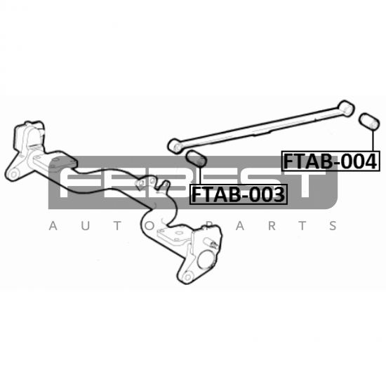 Bucsa Foaie Arc Spate FIAT DOBLO 2000-2004 Febest FTAB-004