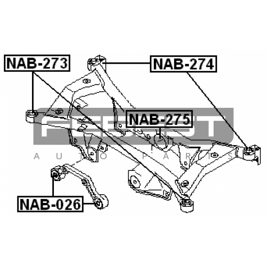 Bucsa Diferential Spate Febest NAB-275